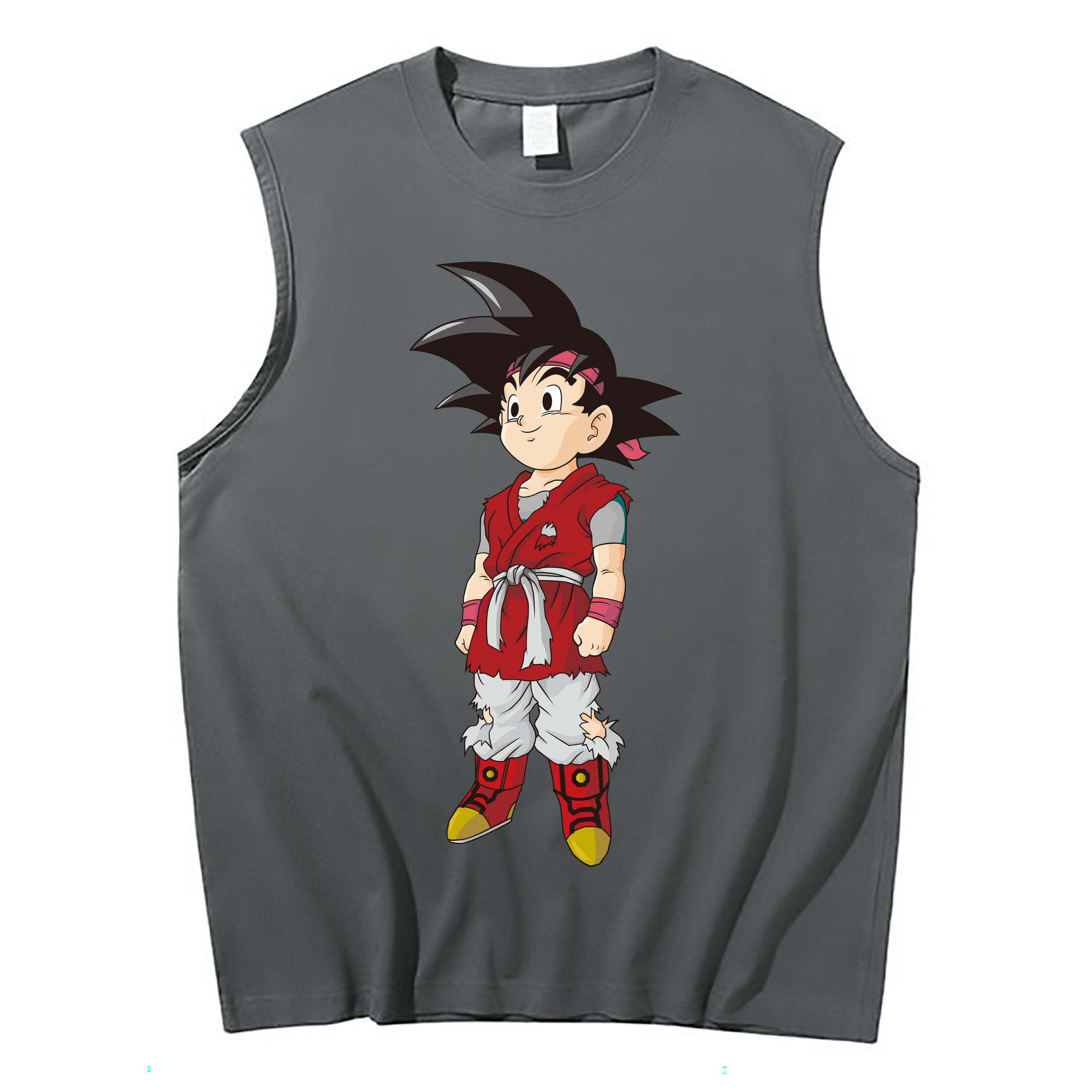 （画像用） ドラゴンボール 孫悟空（そん ごくう）Son Goku カカロット DRAGON BALL Kakarotto コットン100％タンクトップ（フロントプリント）